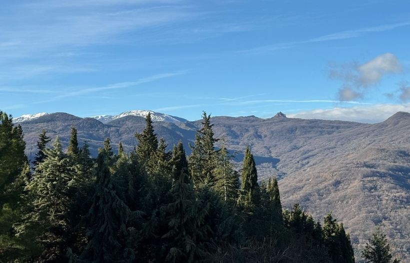 Vista cime innevate da San Paolo Albanese